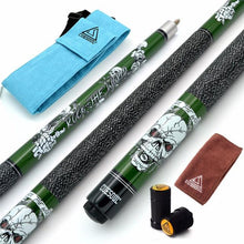 Load image into Gallery viewer, CUESOUL ROCK II Green Pool Cue Stick With Cue Bag