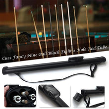 Load image into Gallery viewer, Hard  Pool Cue Stick Carrying Case Billiard Canister 2 Holes