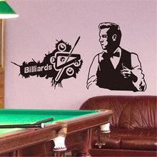Load image into Gallery viewer, Customized Billiards Handsome Man Wall Stickers PVC