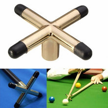 Load image into Gallery viewer, 2PCS  Billiards Copper-Plated Metal Cue Rack